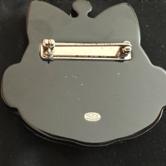 Chanel- CC Monogram Cat Brooch Pin Silver Blue & Silver Robot - Picture 7 of 7